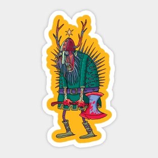 crazy viking Sticker